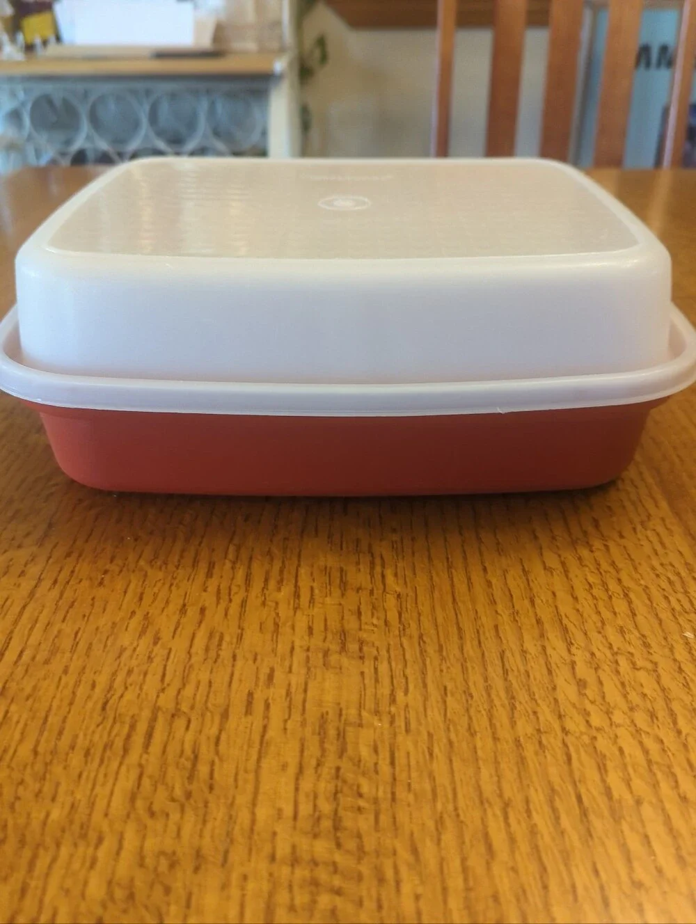 Tupperware Season N Serve Lg Marinade Container Paprika Red 1294 -8 & Lid Vtg